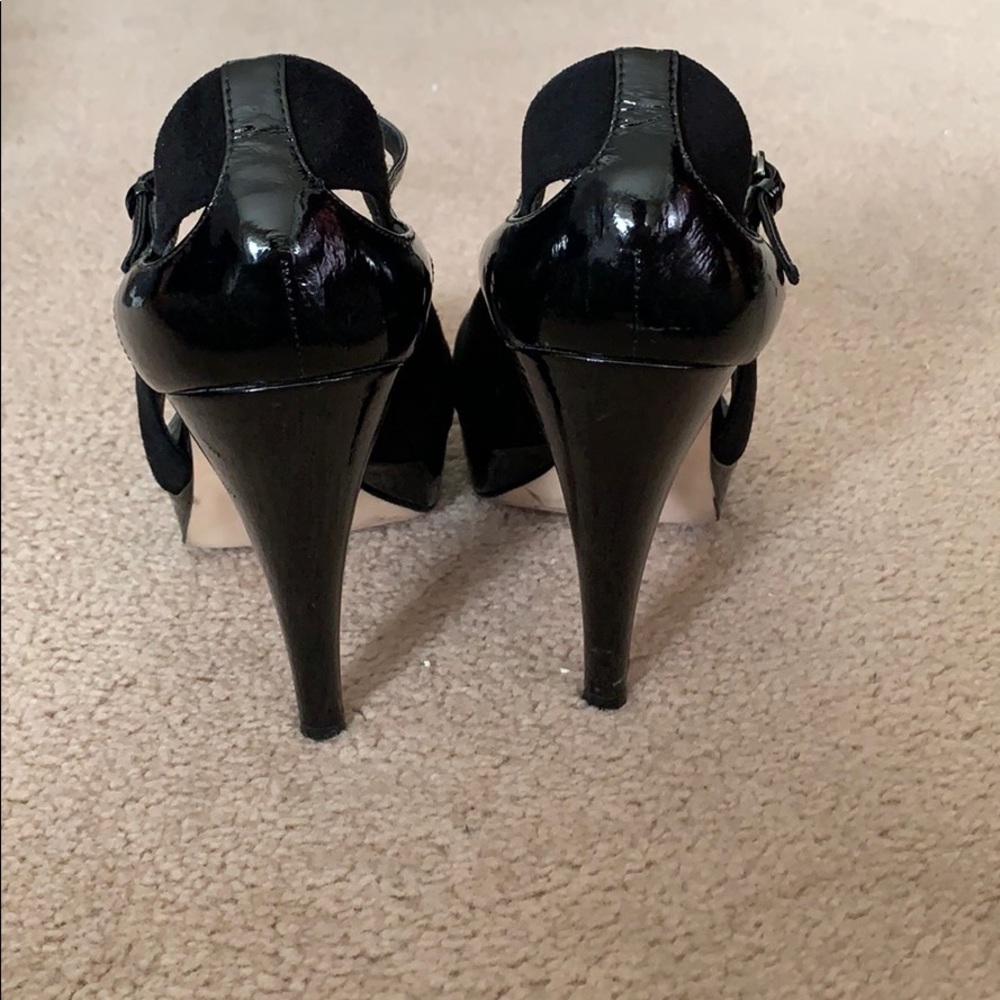 Via Spiga Amelie suede and patent heel - Picture 4 of 7